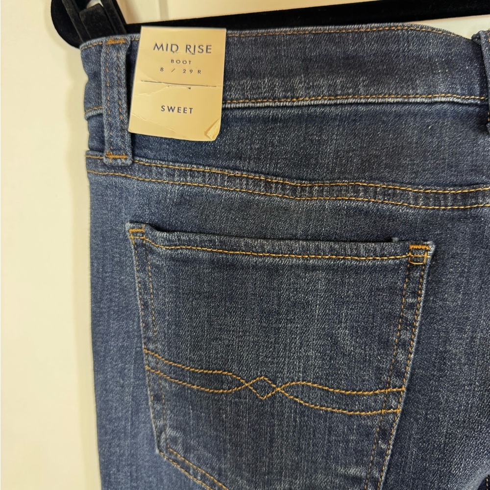 Lucky Brand Sweet Boot Jeans Womens 8 29 Mid Rise Bootcut Dark Wash Stretch NWT - Picture 5 of 9